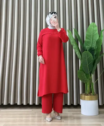 Nadide Pantolonlu Takım