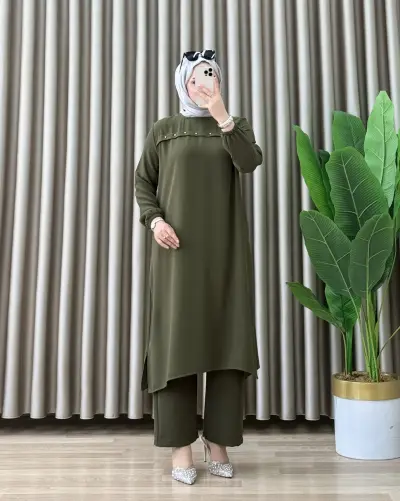 Nadide Pantolonlu Takım