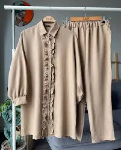 İKİLİ KETEN BERNA TAKIM 