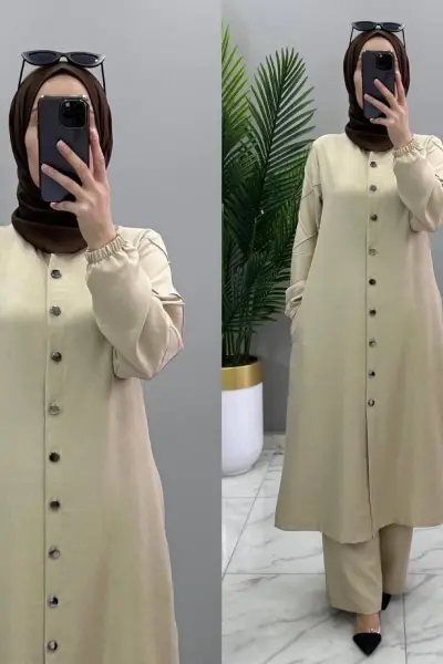 KREP KUMAŞ AÇILABİLİR METAL  2'Lİ VİLDAN TAKIM