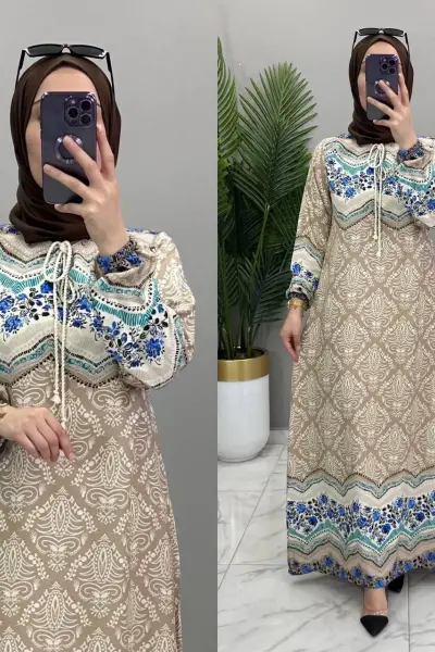 VİSKON KUMAŞ DENİZ ELBİSE