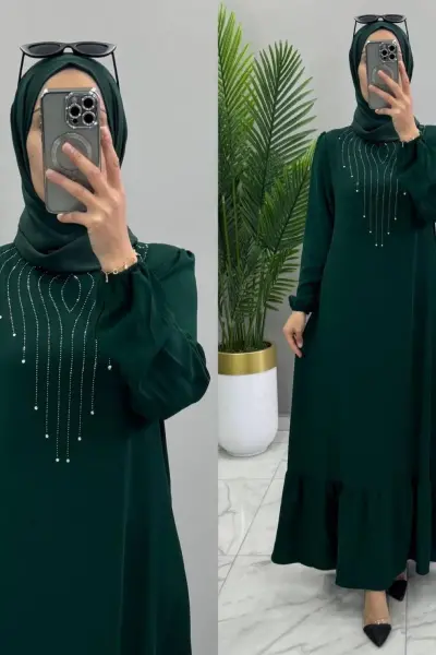 TAŞ DETAY MELDA ELBİSE