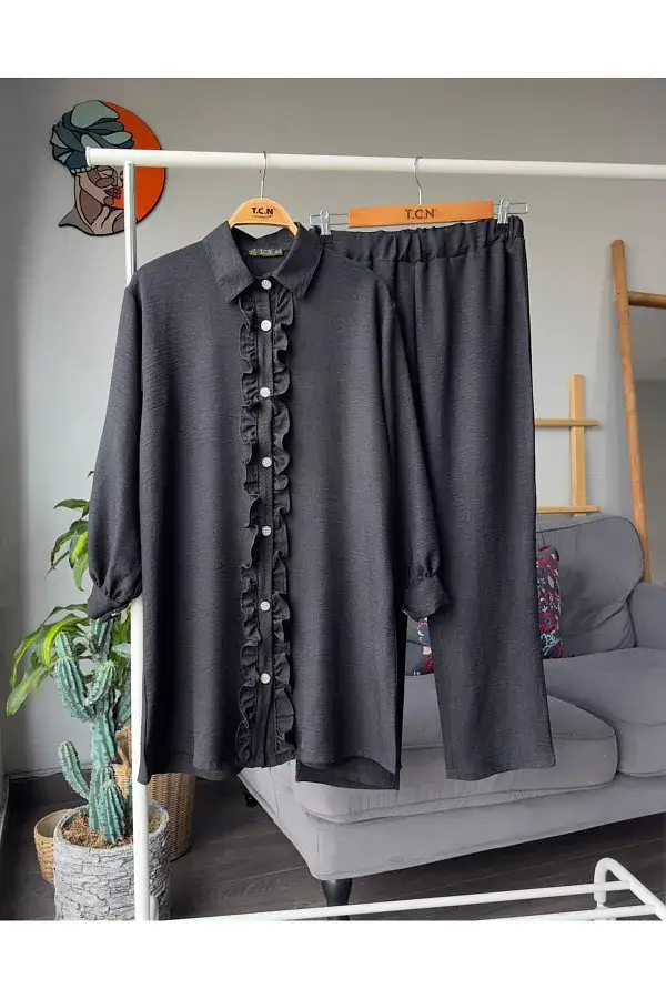 İKİLİ KETEN BERNA TAKIM 