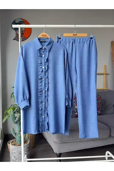 İKİLİ KETEN BERNA TAKIM 