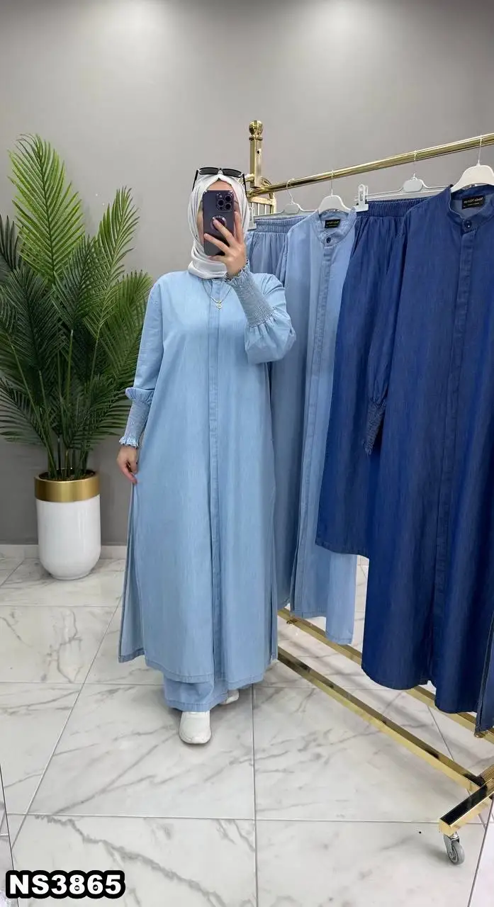 EZGİ TENSEL KOT BUZ MAVİ TAKIM