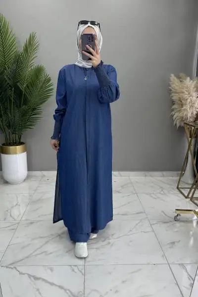 EZGİ TENSEL KOT KOYU MAVİ TAKIM