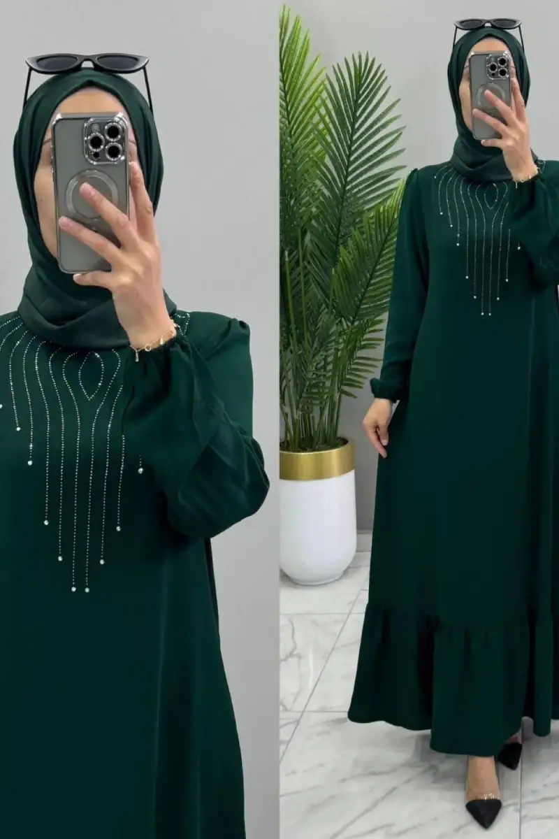 TAŞ DETAY MELDA ELBİSE