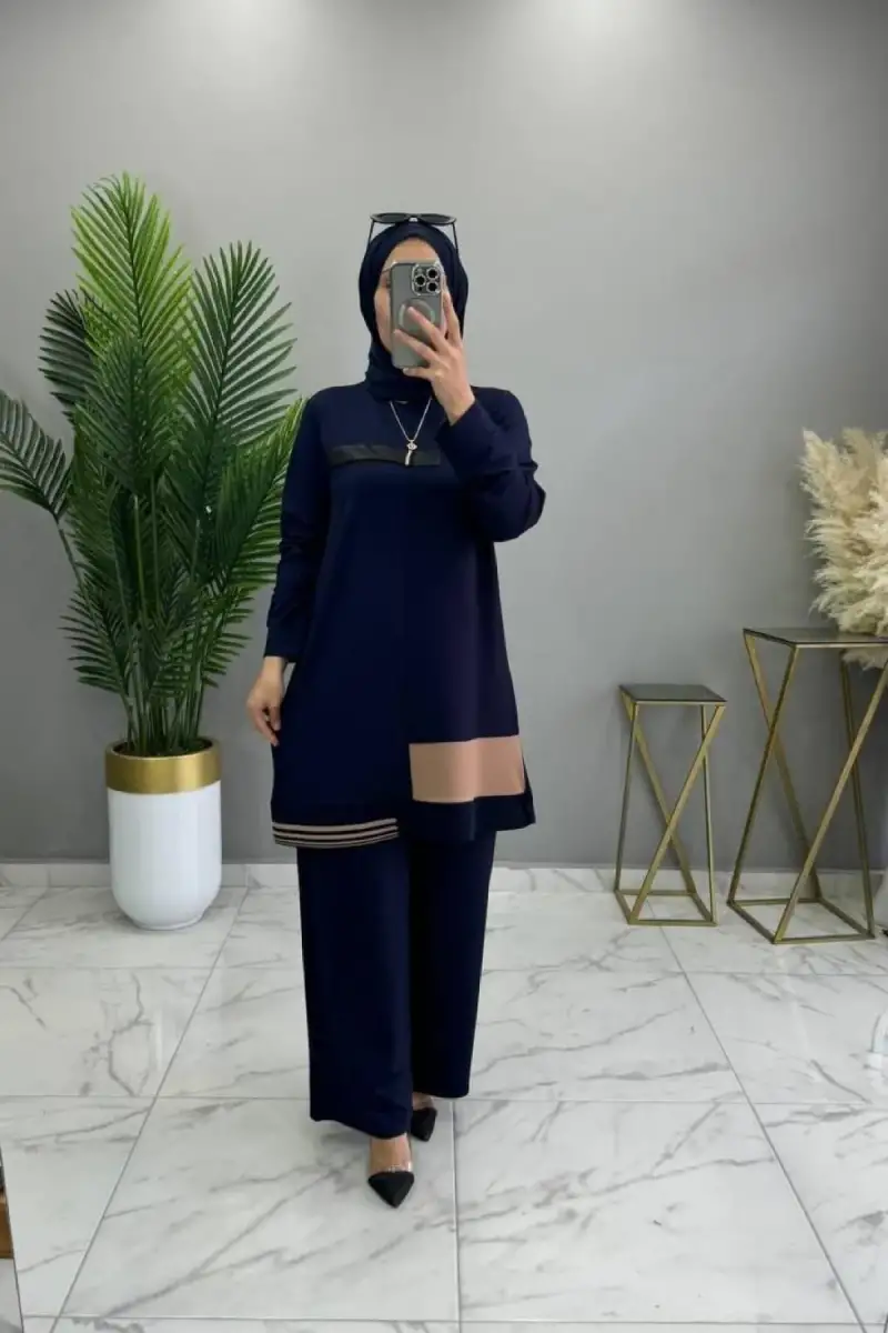 DERİ PARÇA DETAYLI ALEYNA TAKIM